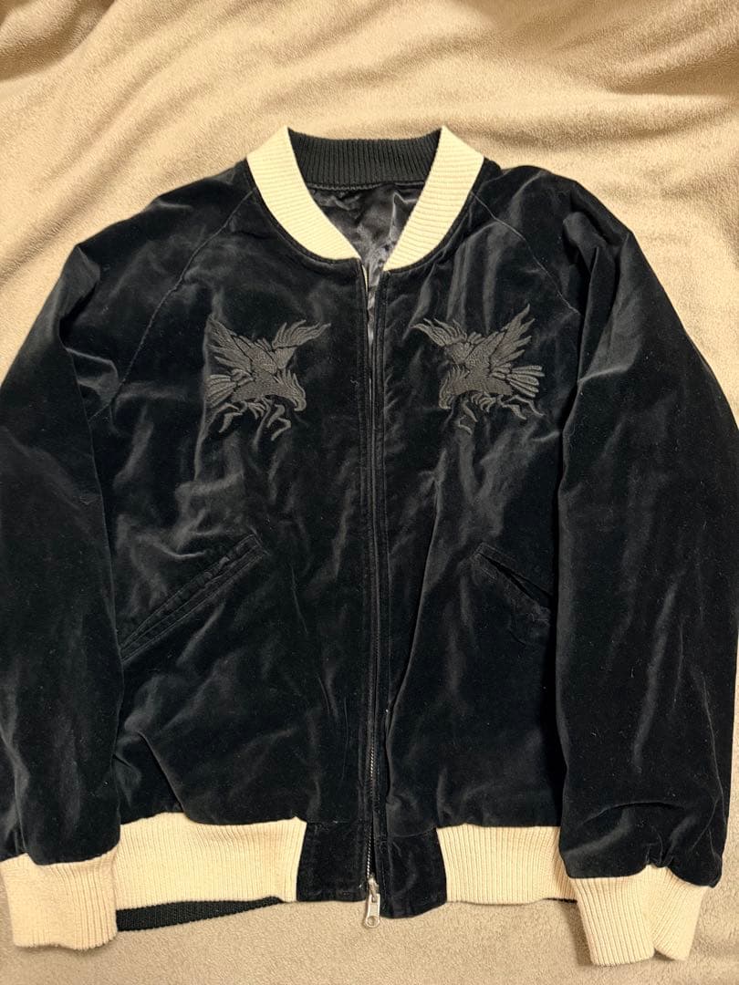 ２面用 別珍 monkey time 鷲 日本限定 スカジャン vintage