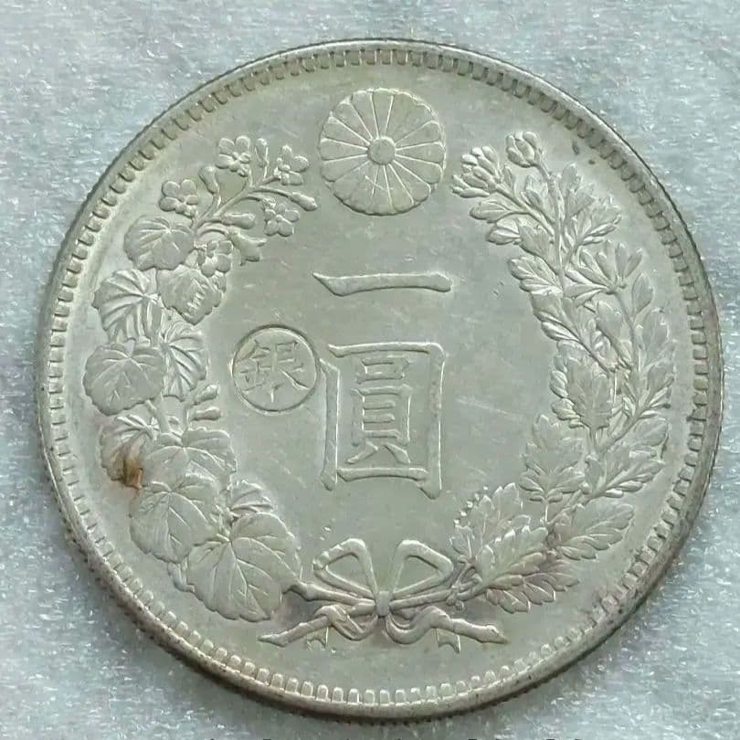 竜一圓銀貨　新一圓銀貨　明治28年 古銭　一圓銀貨　１圓 ⭐希少⭐ Yahoo!オークション -「一円銀貨 明治28」の落札相場・落札価格