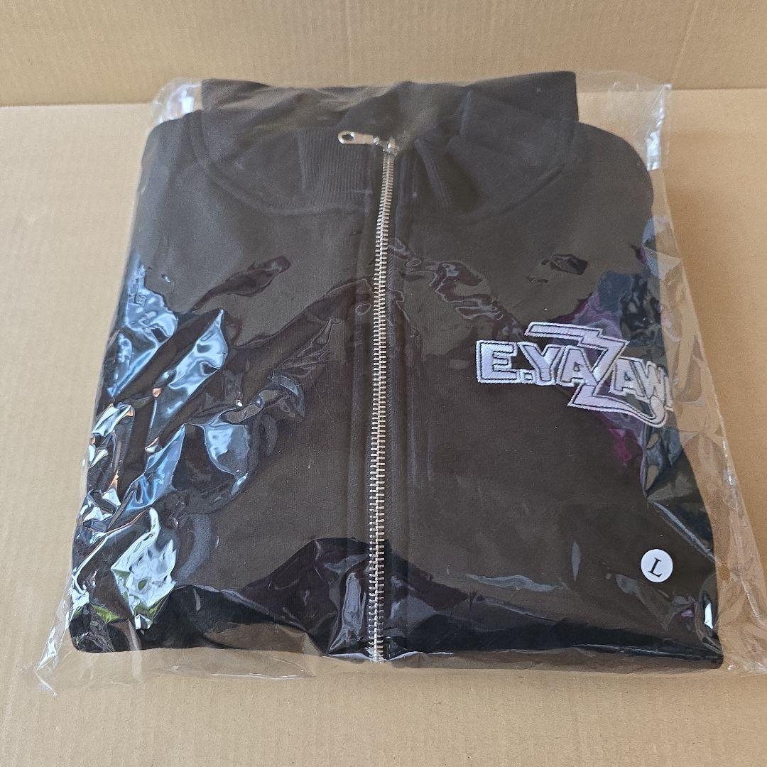 E.YAZAWAトランク ジャケット(ロゴ)シールド　 L 矢沢永吉 E YAZAWA トラックジャケット ロゴ シールド ブラック M