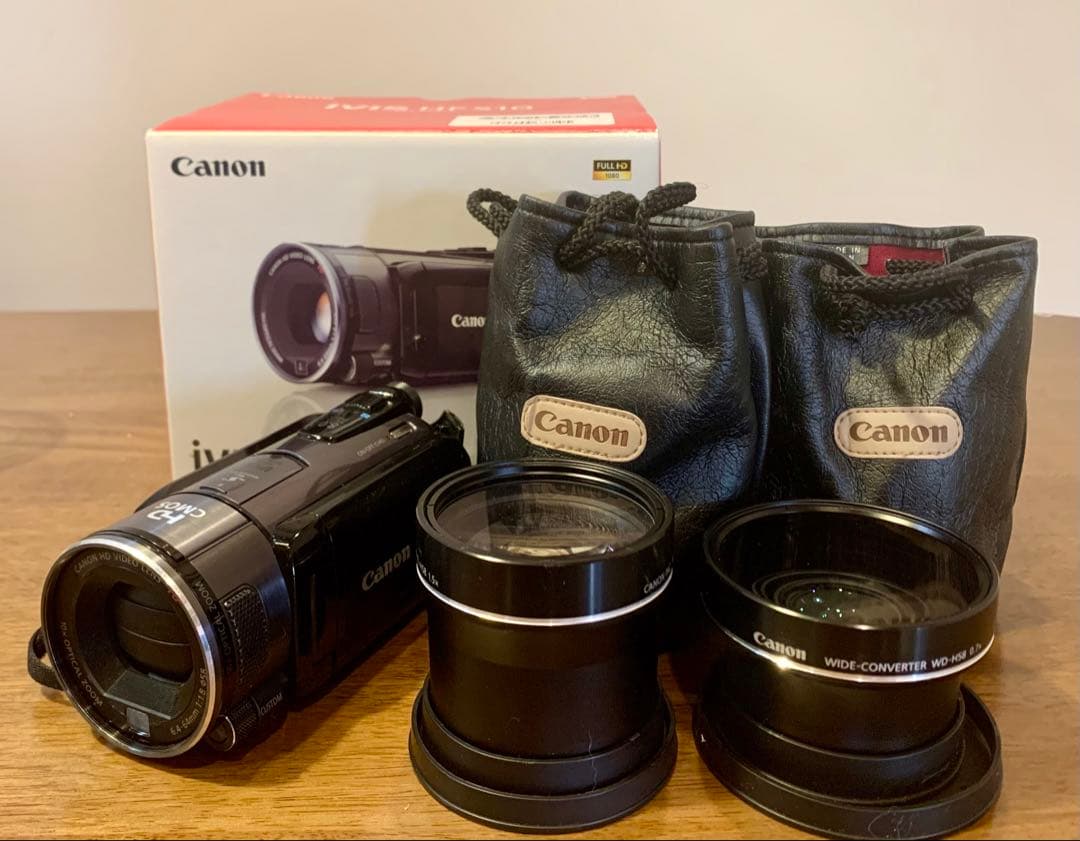 Canon iVIS ビデオカメラ レンズ2点 (本体おまけ)