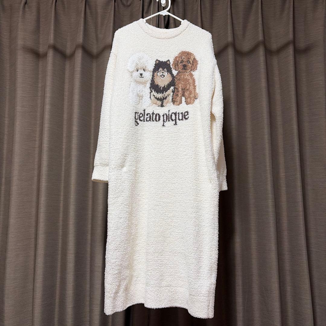 gelato pique 犬刺繍 長袖ルームウェア S115138000 - ルームウェア