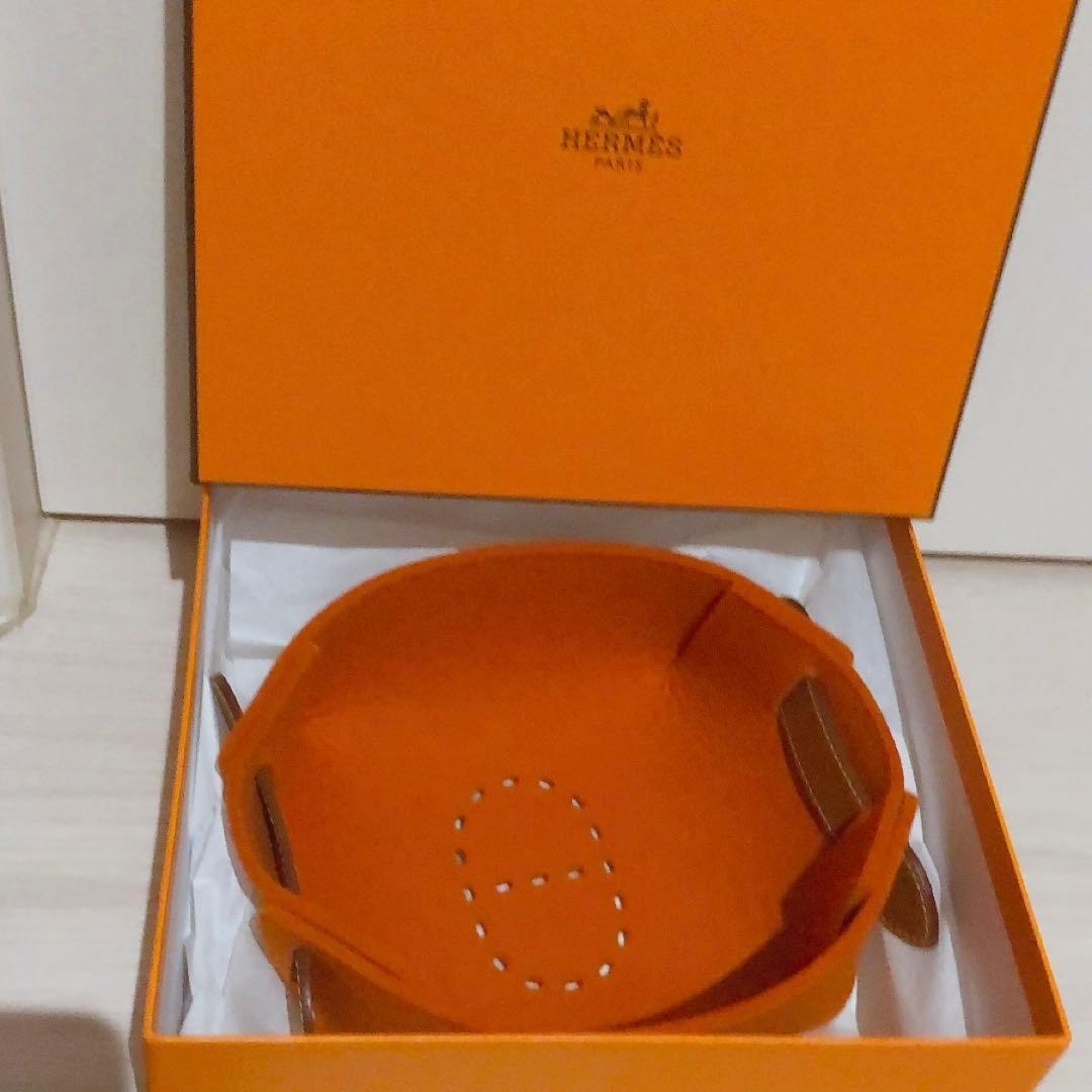 【希少】 HERMES エルメス ヴィドポッシュ パスパス トレイ/小物置き HERMES（エルメス） ヴィド・ポッシュ アクセサリートレイ エトゥープ