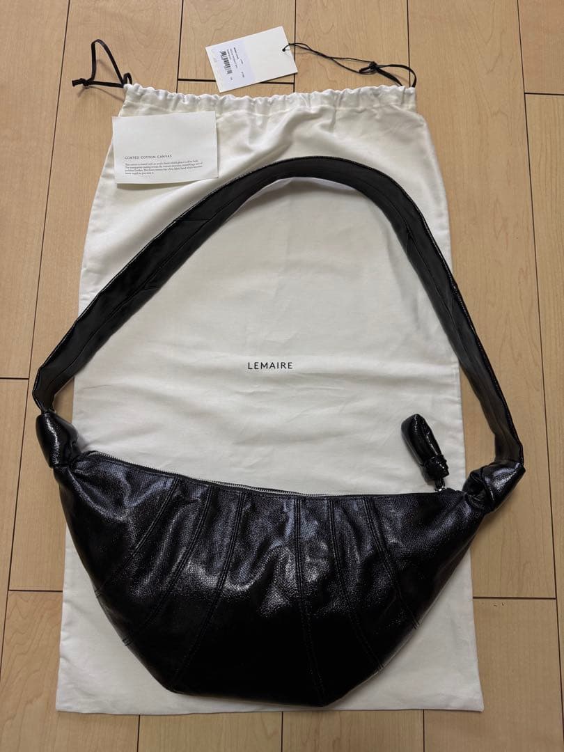 かまやつ LEMAIRE Medium Croissant Bag Namu Shop - Lemaire Medium Croissant Bag - Dark Moss (grained leather)
