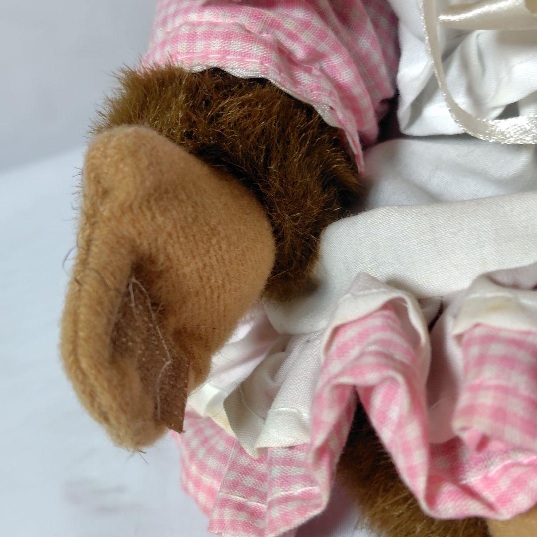 レア！HOSUNG☆ドレスを着たさるのぬいぐるみ【ヴィンテージ】【1994年】