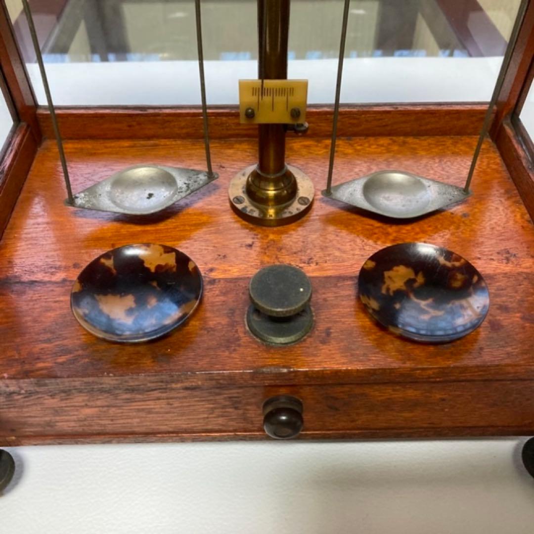 精密天秤 調剤天秤 白井度量衡器製作所 大正昭和 置物 レトロ