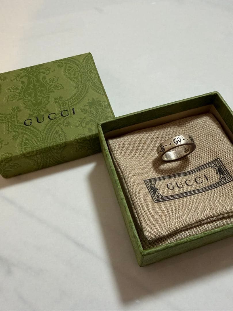 GUCCI グッチ ゴースト アイコン リング 19号