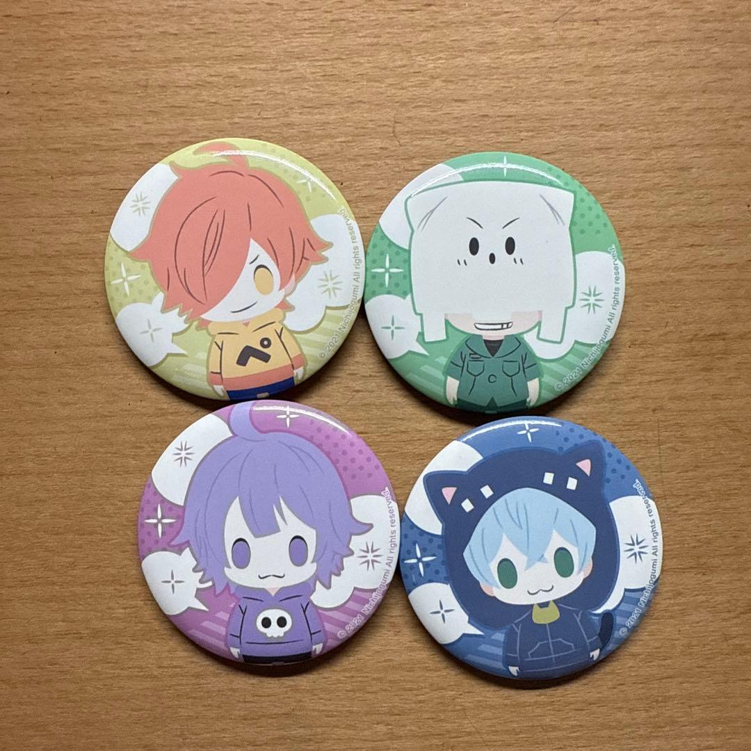 日常組 缶バッチ アニメイト ぺいんと しにがみ クロノア トラゾー