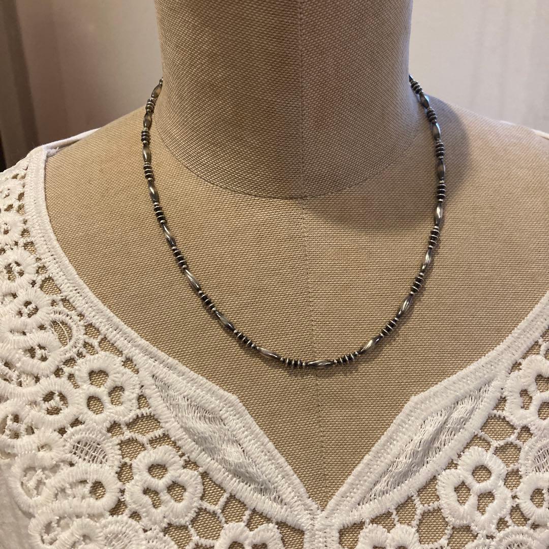 SV925製 ナバホパール 当店オリジナルデザインネックレス 44cm - メルカリ