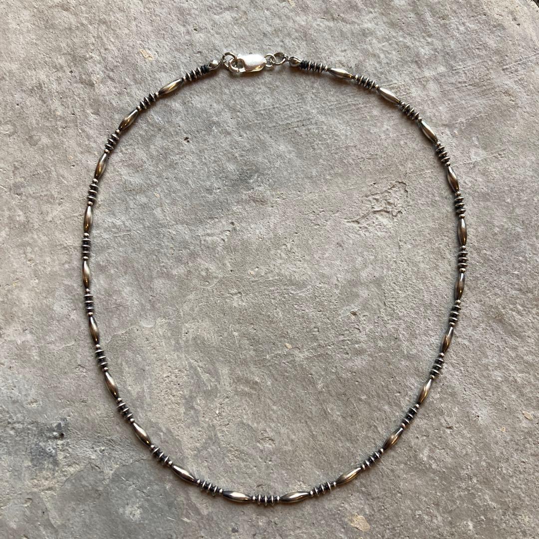 SV925製 ナバホパール 当店オリジナルデザインネックレス 44cm - メルカリ