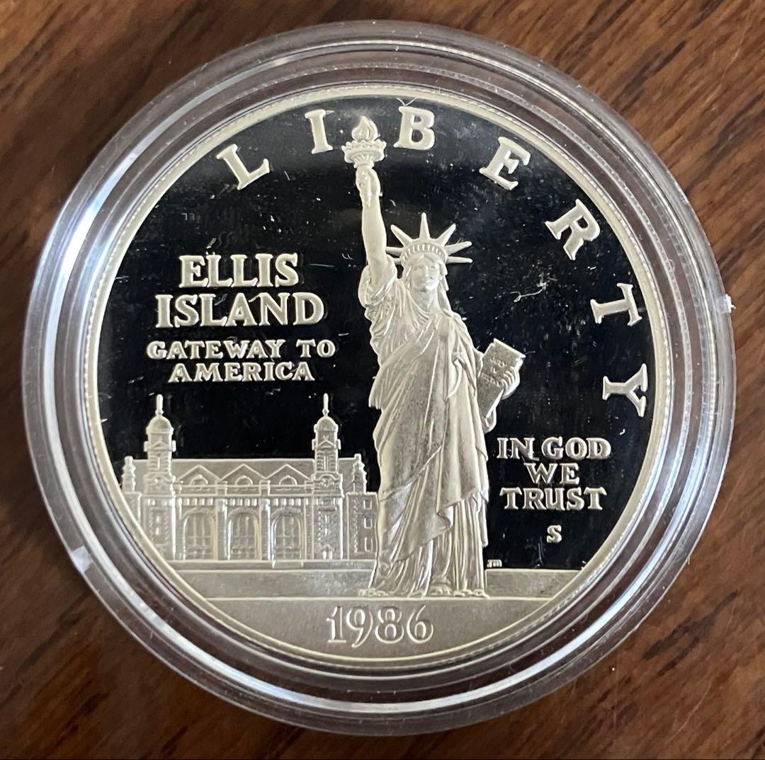 1986年 エリス島 自由の女神 記念硬貨