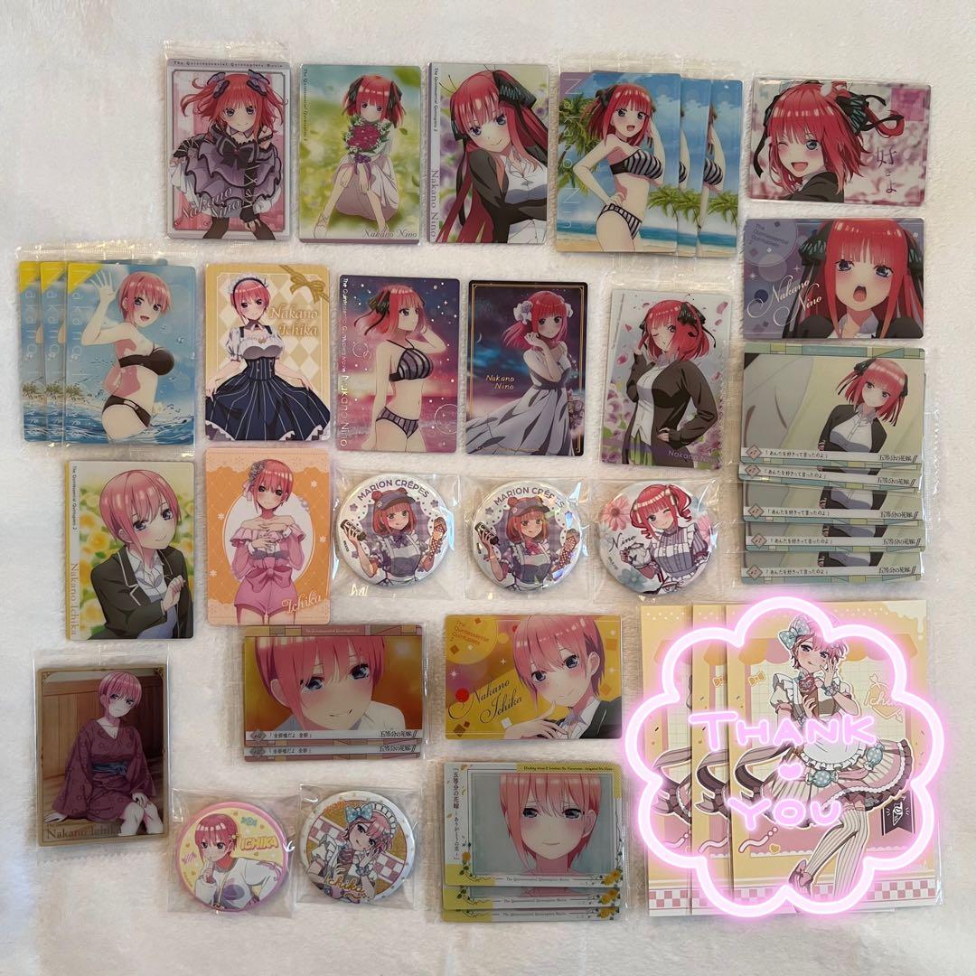 五等分の花嫁 一花 二乃 三玖 四葉 五月 全員 まとめ売りカード 缶