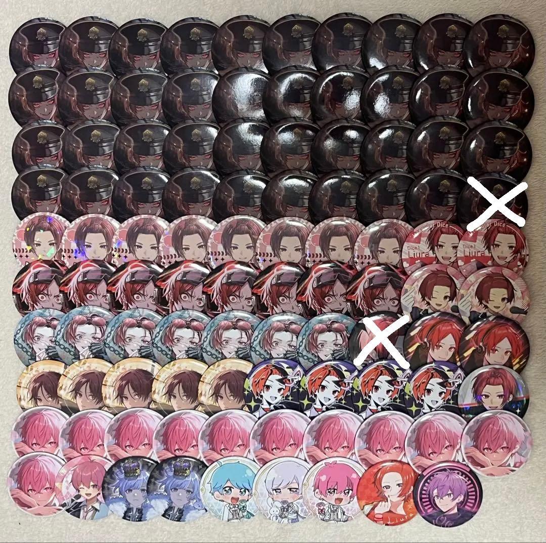 いれいす りうら ほとけ 初兎 ないこ 缶バッジ まとめ売り - メルカリ