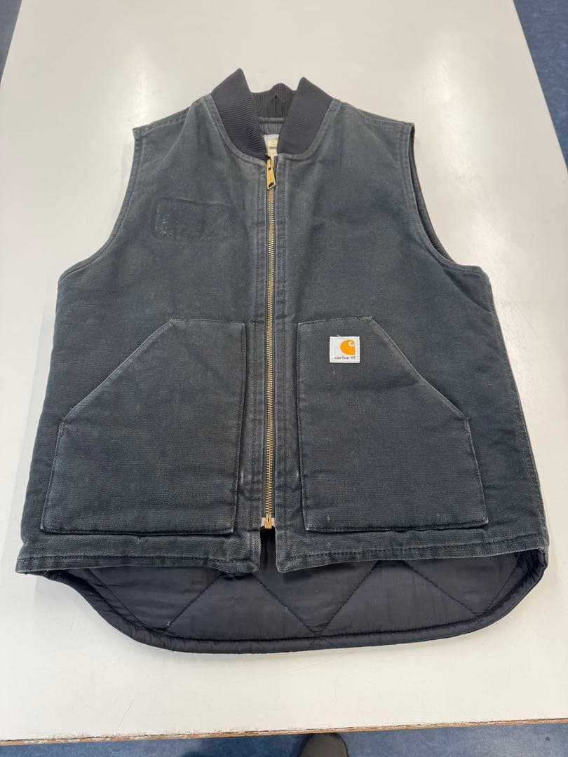 カーハート　ベスト　メキシコ製　ブラック　S carhartt - 極美品❗️メキシコ製 Carhartt カーハート ダックベスト
