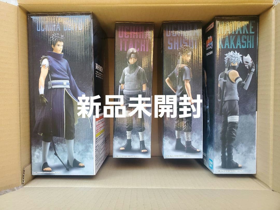 NARUTO ナルト 疾風伝 オビト イタチ シスイ カカシ 4体　大皿付き