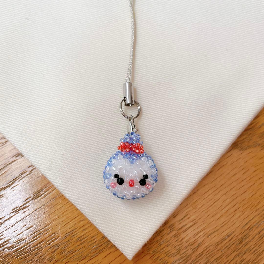 コキンちゃん　キラキラ　ビーズ　ストラップ　チャーム　プチギフト　クリスマス