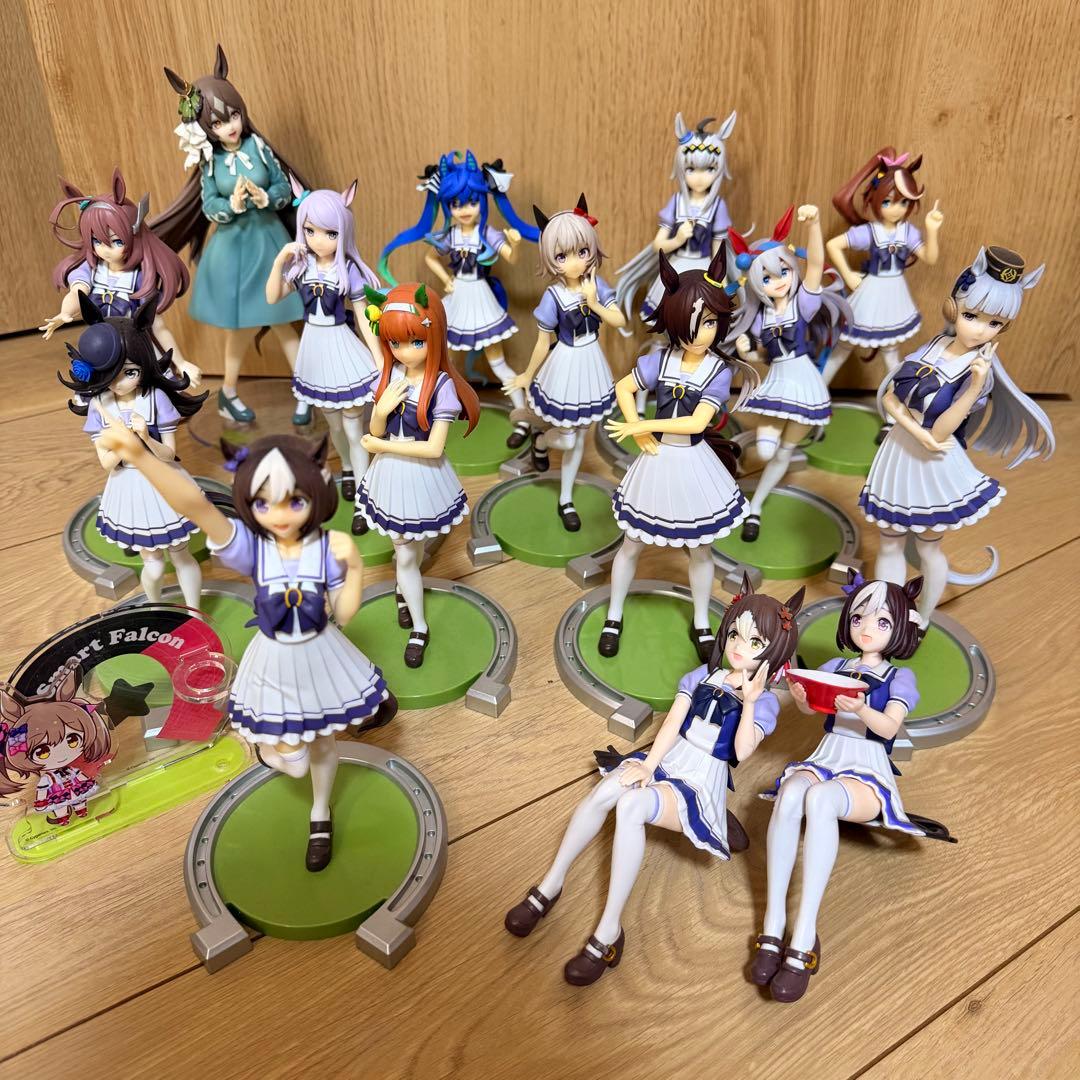 ウマ娘 トレセン制服 プライズ フィギュア まとめ売り ヌードルストッパー15点 ウマ娘 トレセン制服プライズフィギュア 4体セット - メルカリ
