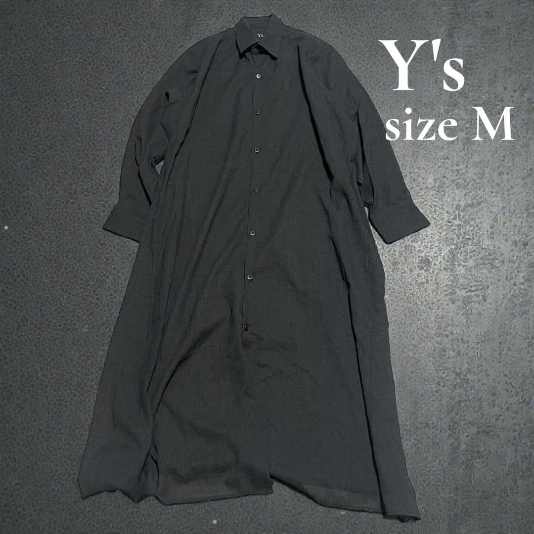 Y's ロングシャツ黒　M