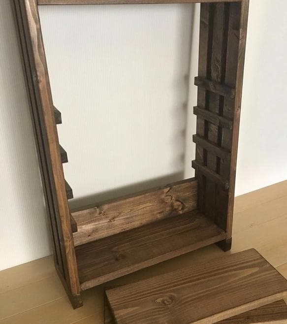 サイズオーダー可】【引取可能】可動棚付き収納棚 本棚トイレ収納