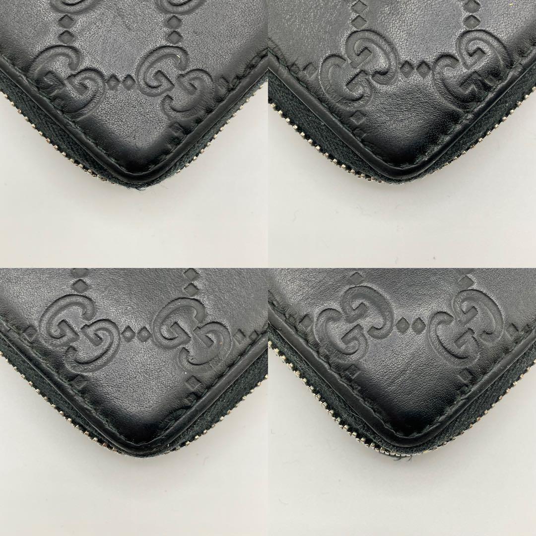 超人気✨美品✨グッチ ジッピーウォレット シマレザー シェリーライン