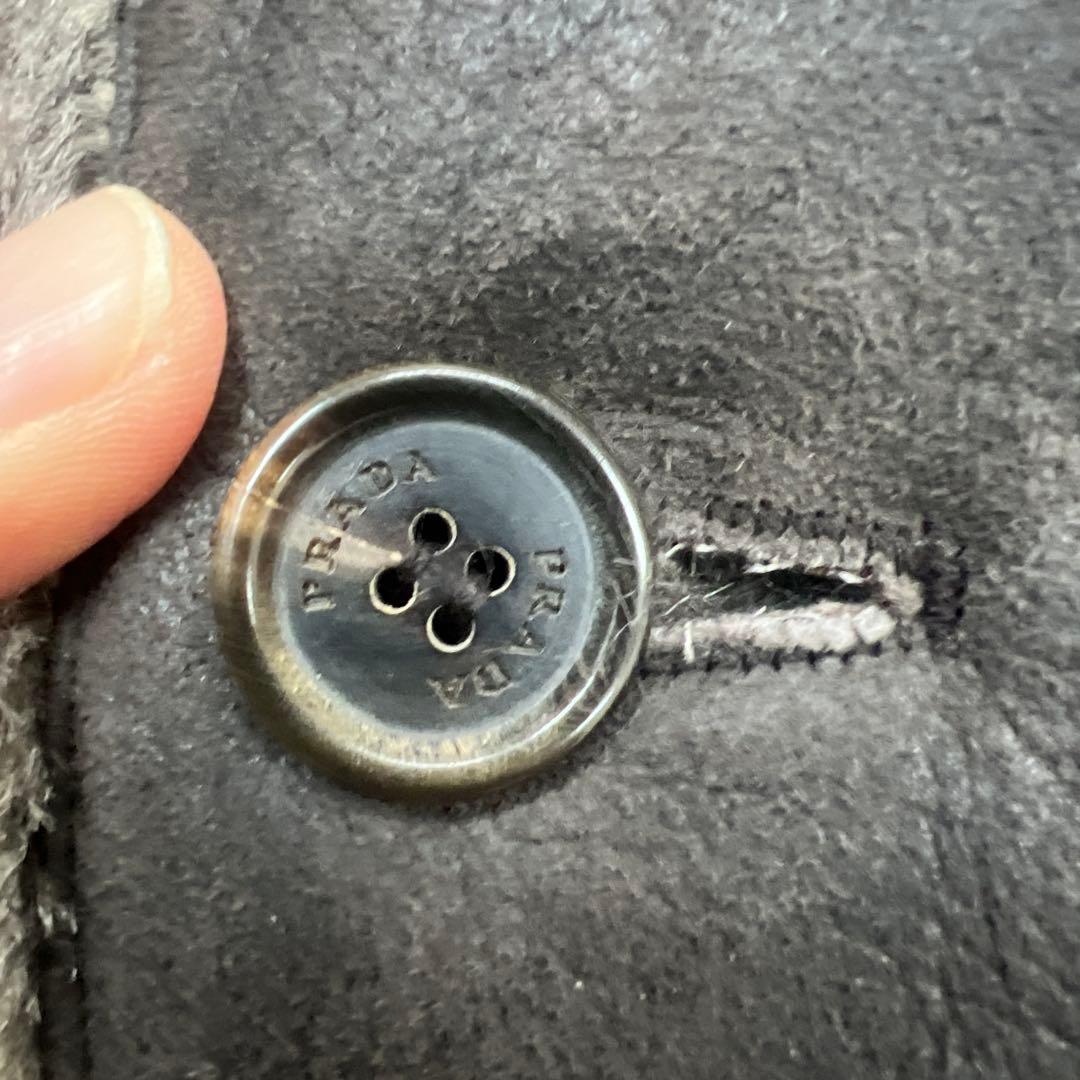 J*1様 超高級世界数枚生産丸の内店購入PRADAムートンハーフコート46