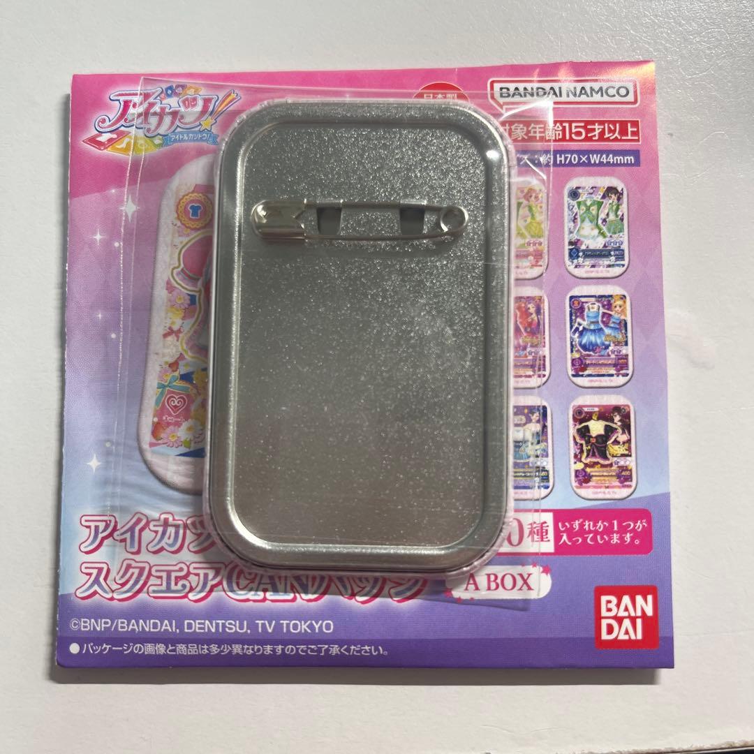 アイカツ 缶バッジ スクエアCanバッジ 星宮いちご ピンクトルテ