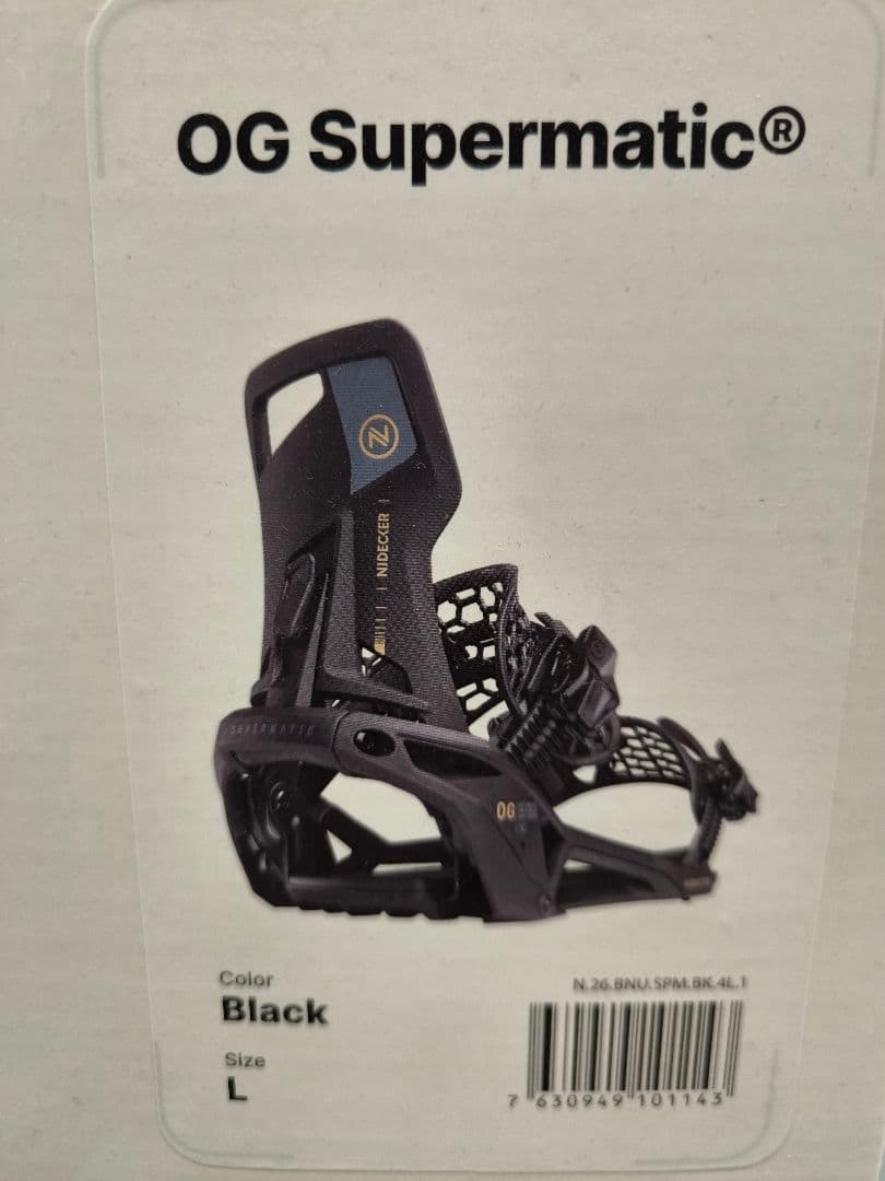 25-26 OG Supermatic ビンディング Lサイズ ブラック 25-26 NIDECKER CARBON-SUPERMATIC カラー:BLACK Lサイズ ナイデッカー