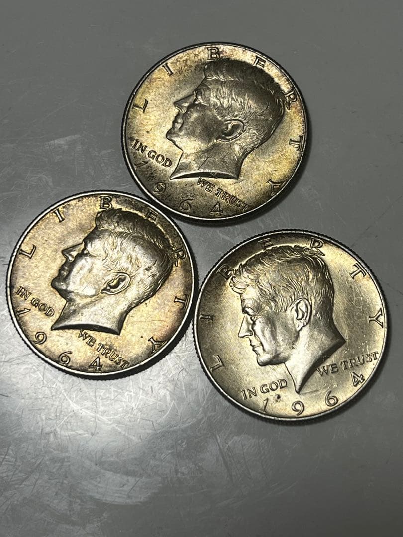 1964年 ケネディハーフダラー3枚セット - メルカリ