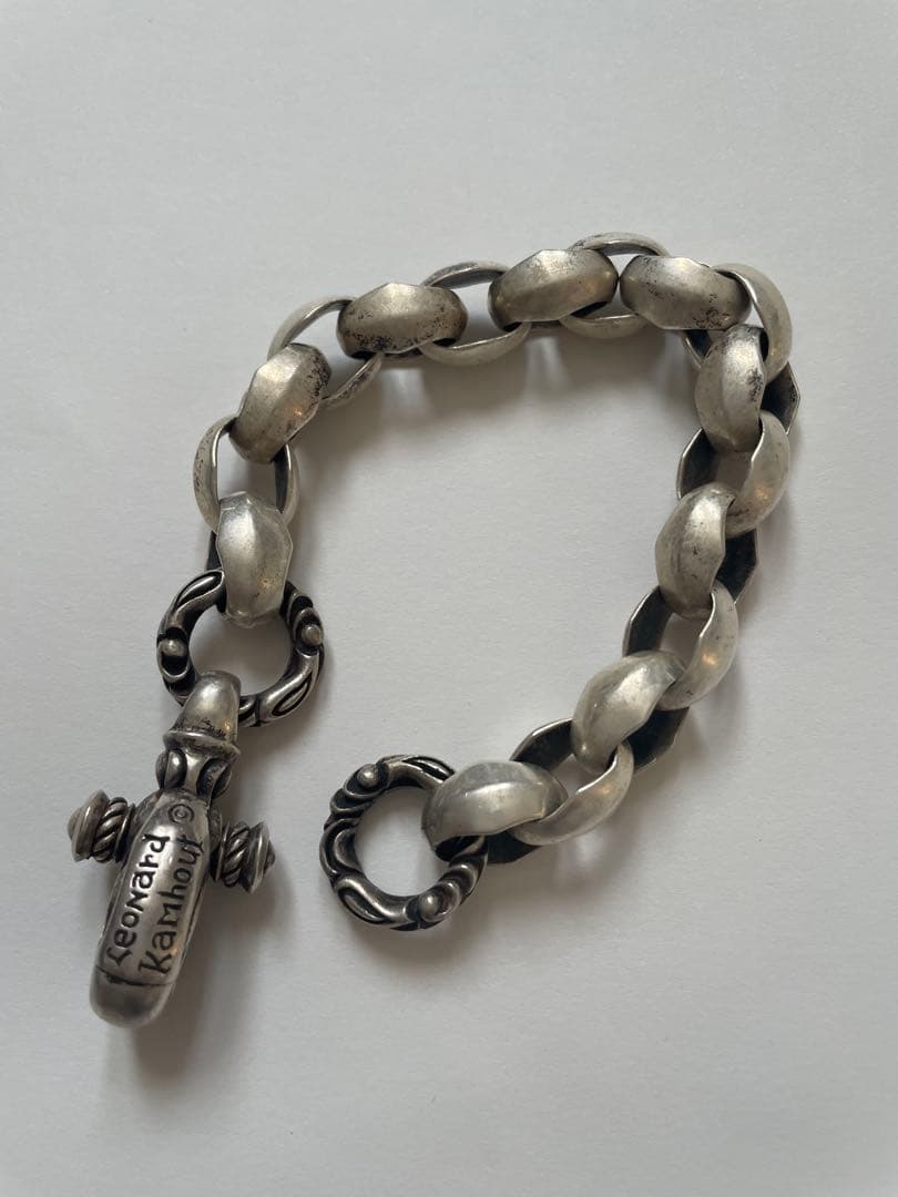 Leonard Kamhoutシルバーチェーンブレスレット