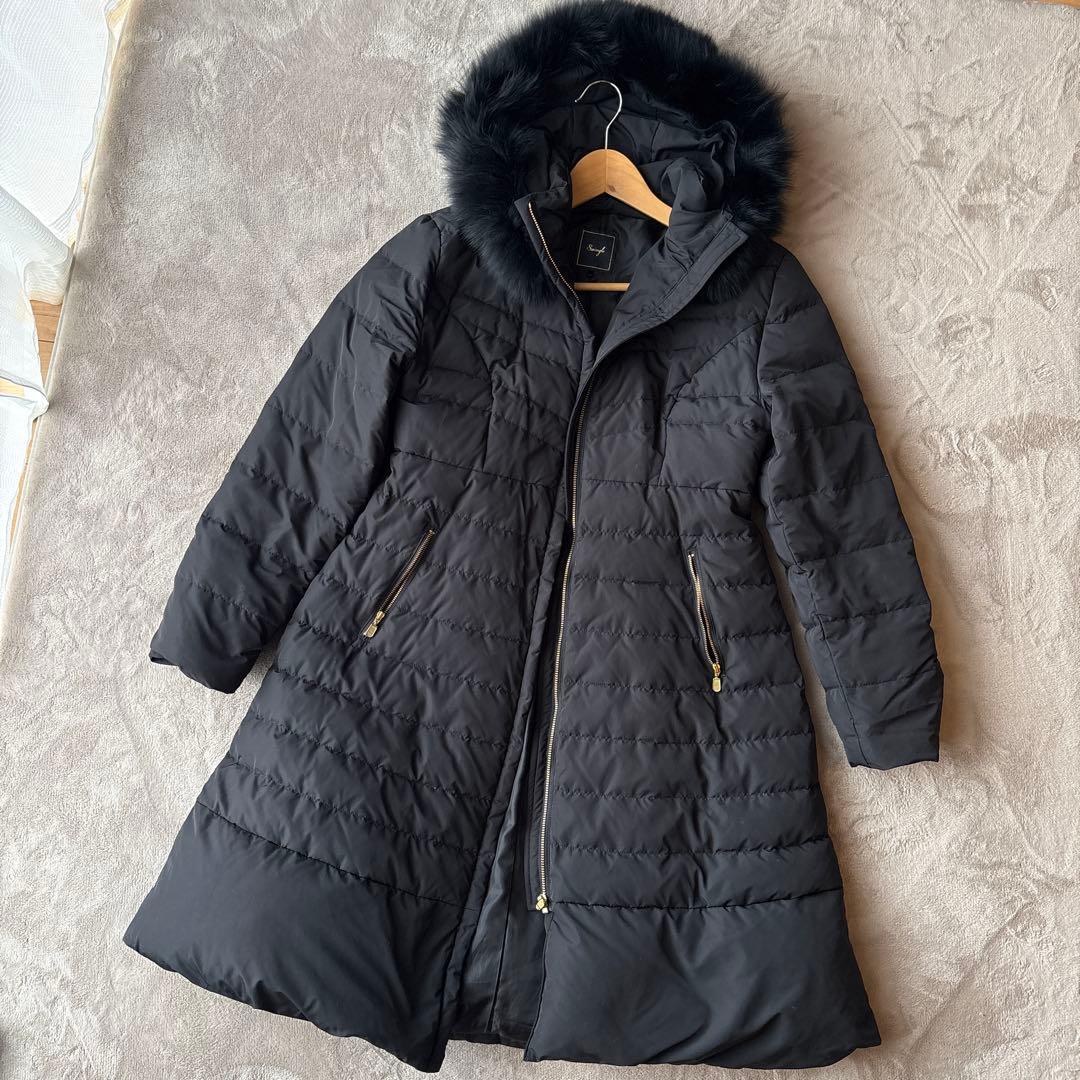 swingle スウィングル ロング ダウンコート 黒 M