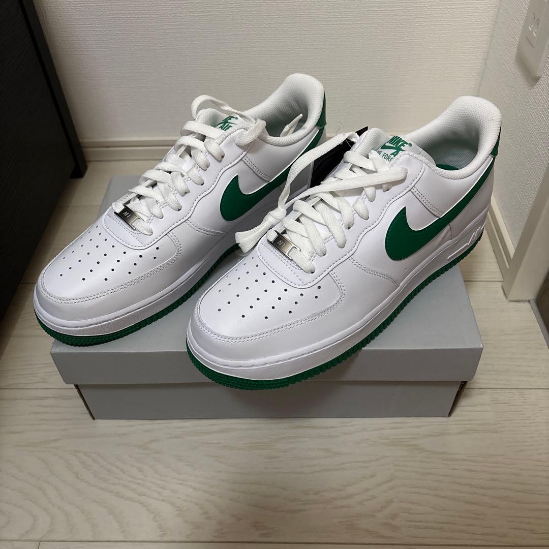 ナイキ エアフォース1 AIR FORCE 1 ホワイト/グリーン　28.5cm