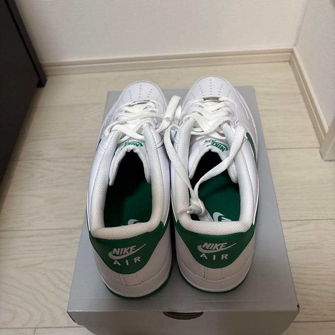 ナイキ エアフォース1 AIR FORCE 1 ホワイト/グリーン　28.5cm
