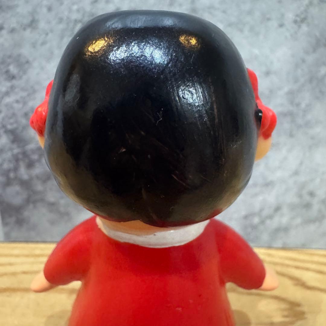 ペコちゃん 人形 ソフビ 園児服 不二家 当時物 レア 9㎝ - メルカリ