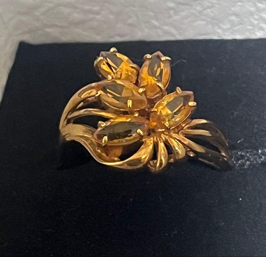 な*ん様 18金 トパーズリング 刻印あり