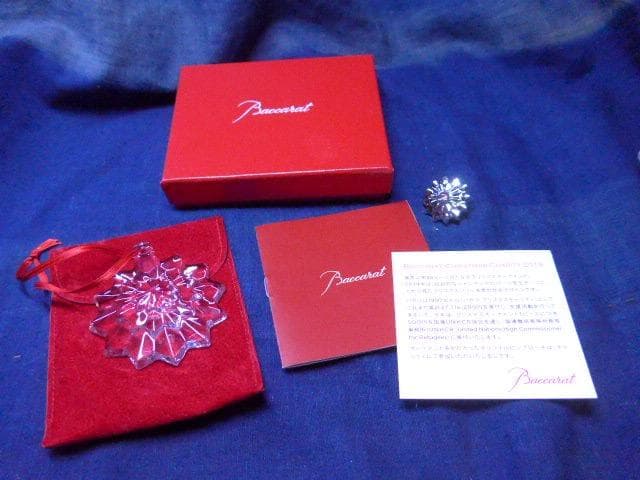 美品 バカラ クリスマスオーナメント 2019 とピンブローチ