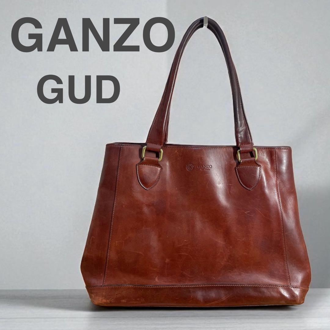 激シブ✨GANZO オープントートバッグ GUD ボルドー ガンゾ ビジネス