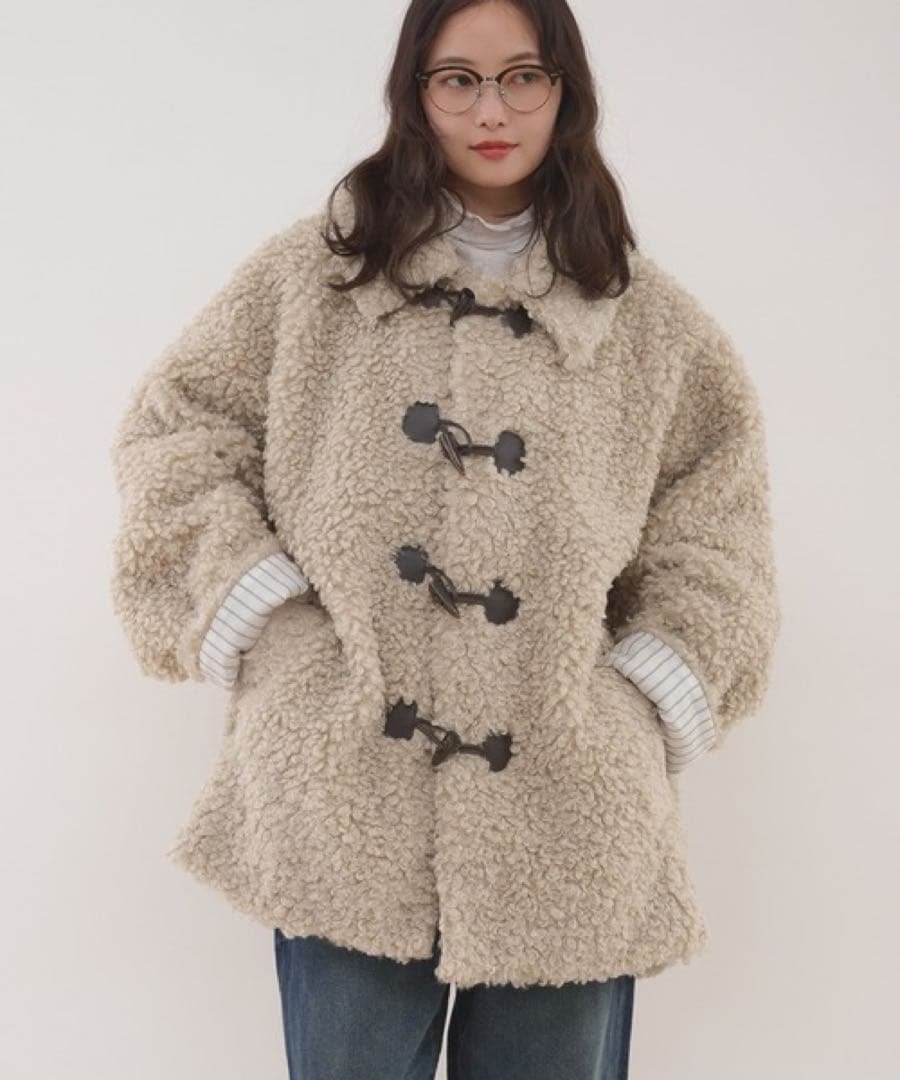 MUHET / プードルシャギーダッフルコート - メルカリ