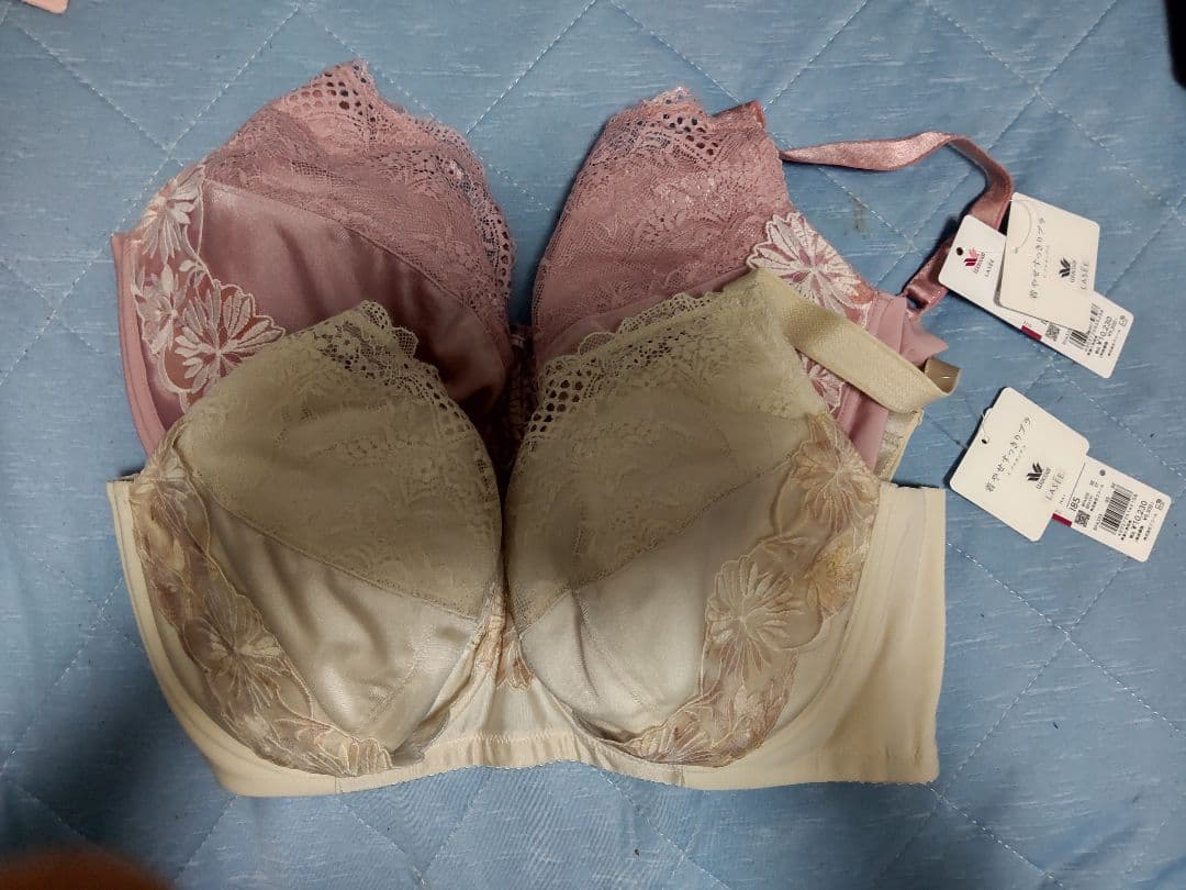 Wacoal フルカップ i85 ピンク 薄ベージュ ２枚セット 新品 ワコールサイズオーダー／My Size Collection 【AAA〜Iカップ