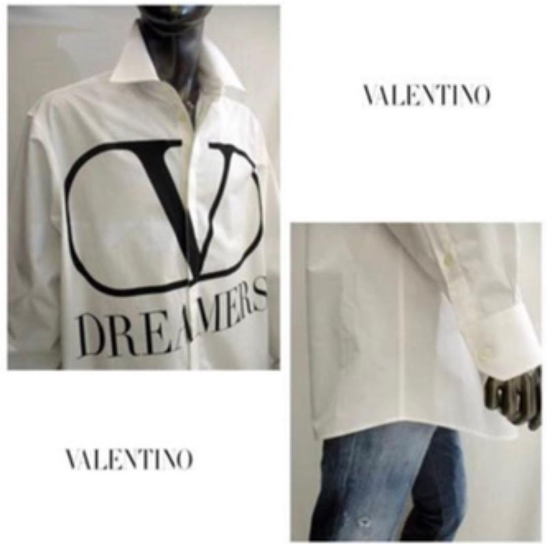新品】VALENTINO ドリーマーズVロゴプリント 長袖シャツ - メルカリ