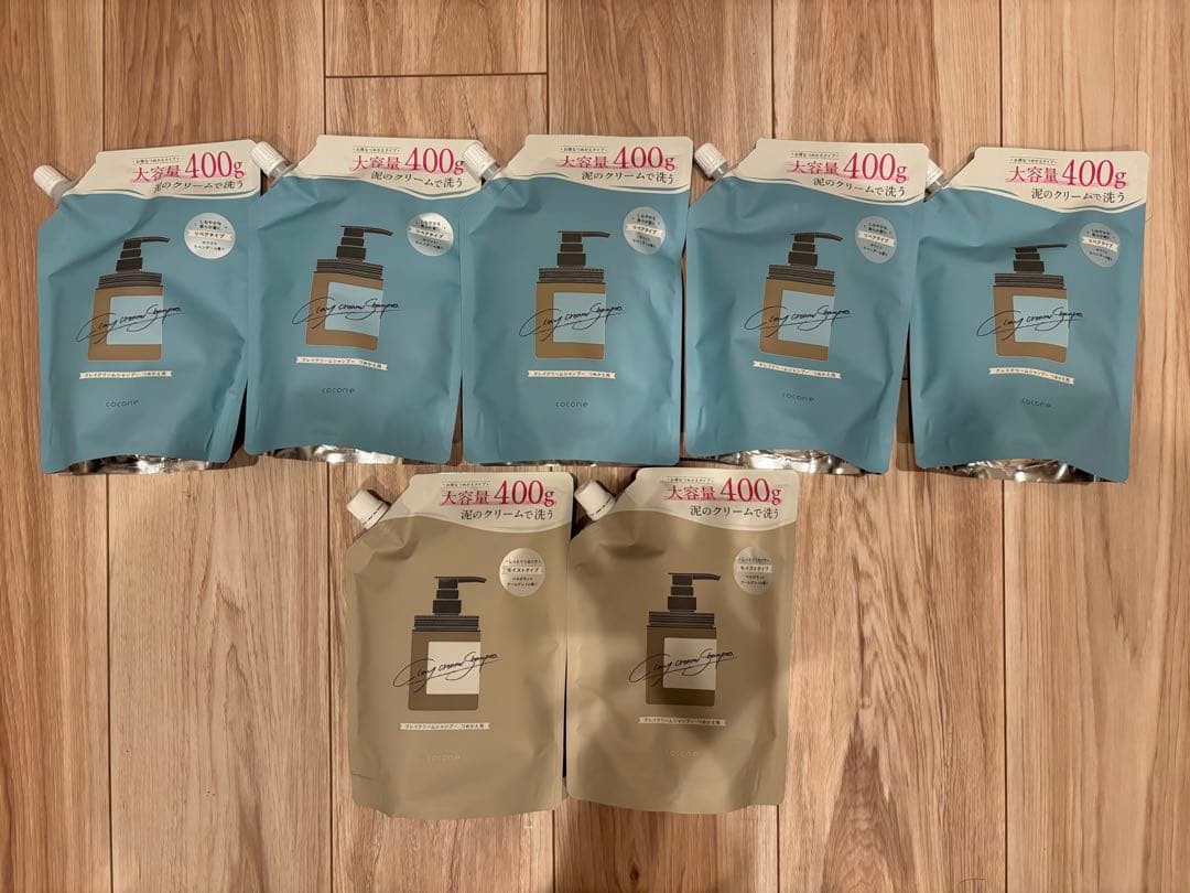 cocone クレイクリームシャンプー 詰替7袋セット