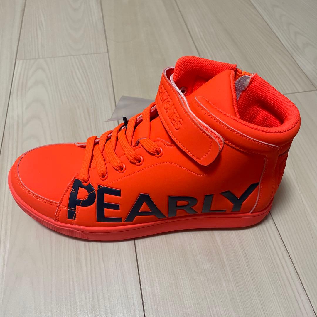 新品未使用PEARLY GATES ハイカットシューズ オレンジ24.5cm 新品未使用PEARLY GATES ハイカットシューズ オレンジ24.5cm PEARLY