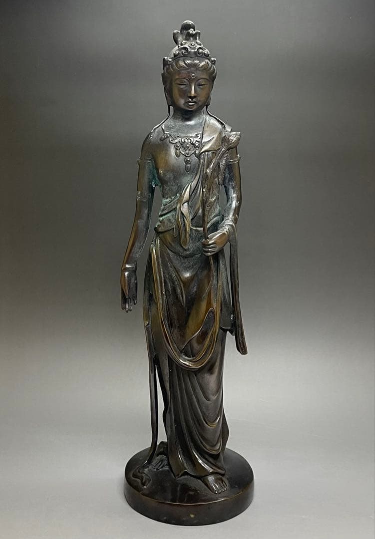 青銅製火鉢••プランター ビンテージ•ジャンクガーデン レトロ火鉢 大きめ