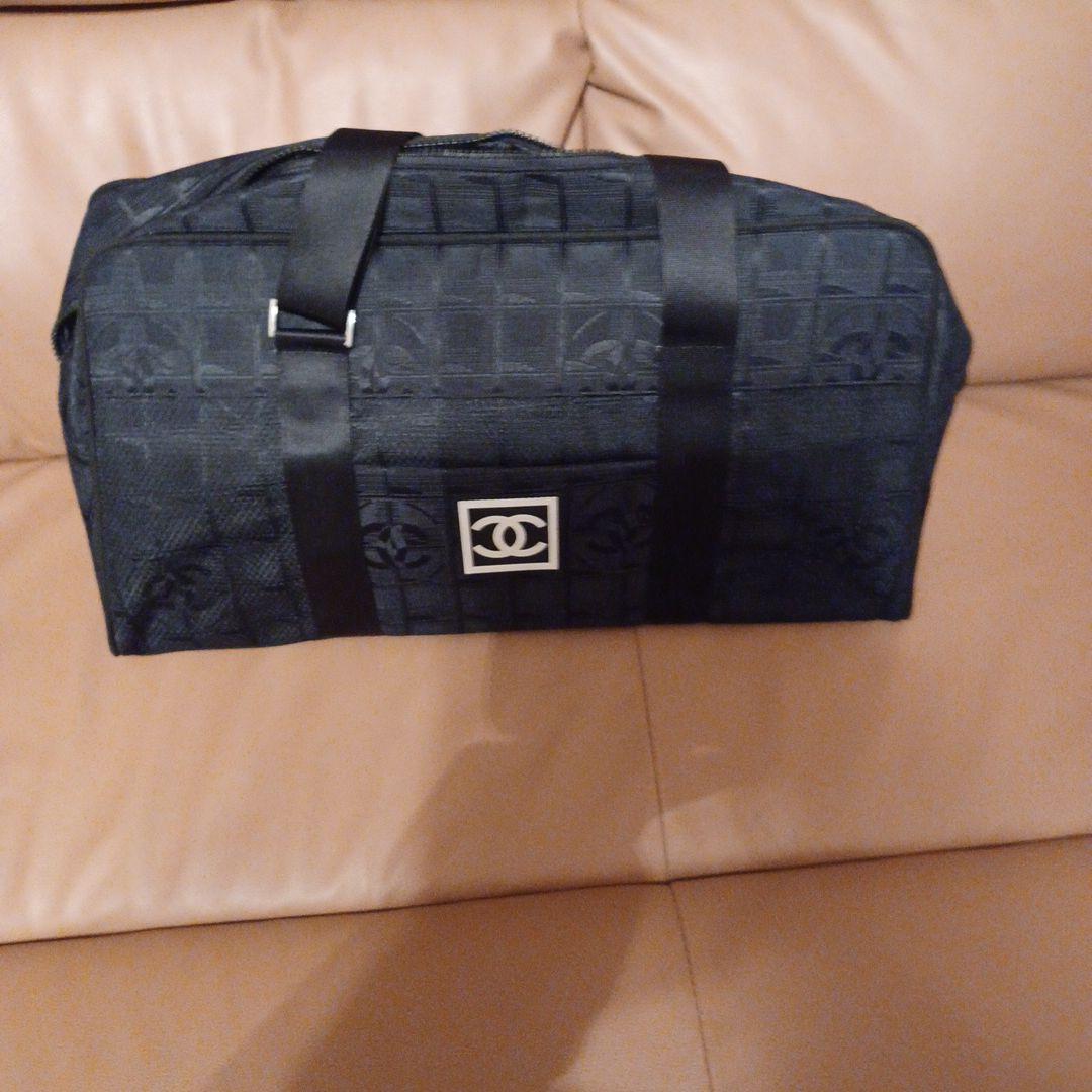 レインCHANEL ボストンバッグ ブラックノベルティ