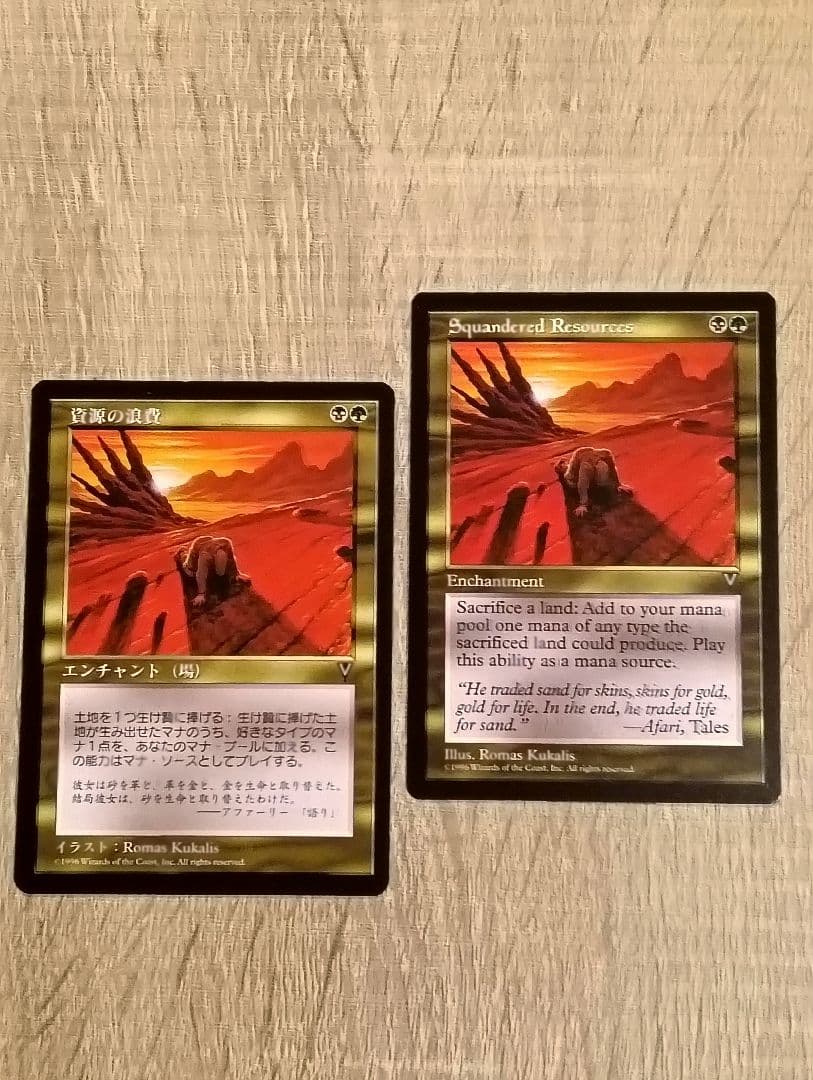 資源の浪費/Squandered Resources [VIS] 2枚セット 資源の浪費/Squandered Resources》[VIS] 金R | 日本最大級 MTG通販