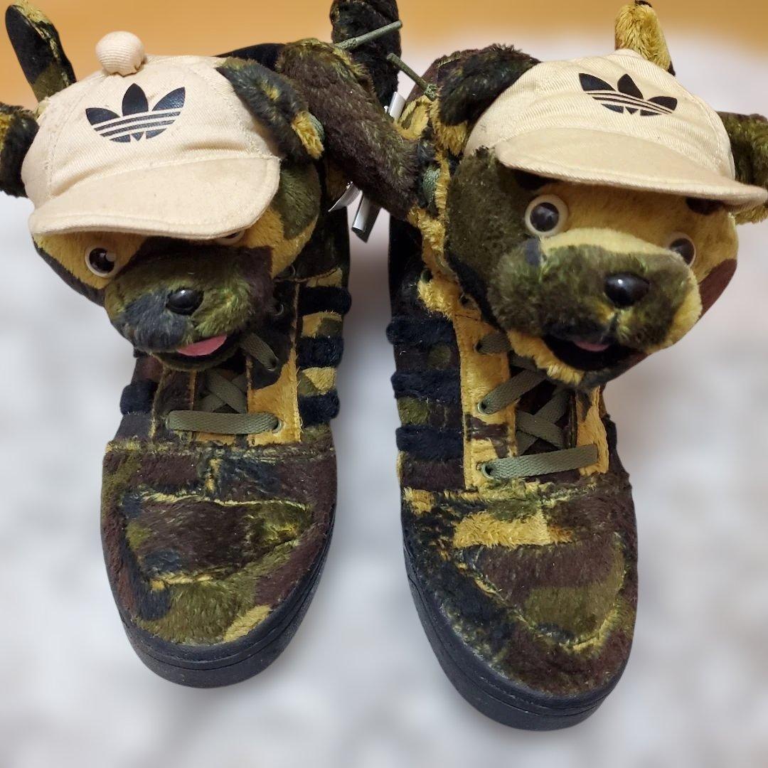 【未使用タグ付き】adidas　ジェレミースコット迷彩くま 2026年最新】jeremy adidas 迷彩の人気アイテム - メルカリ