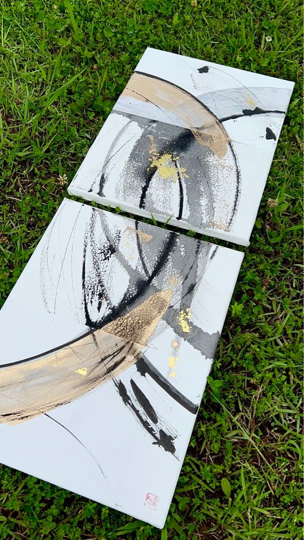 絵画　水墨画　インテリア　和風　アート　原画　墨　ホテル　旅館　ギフト　モダン