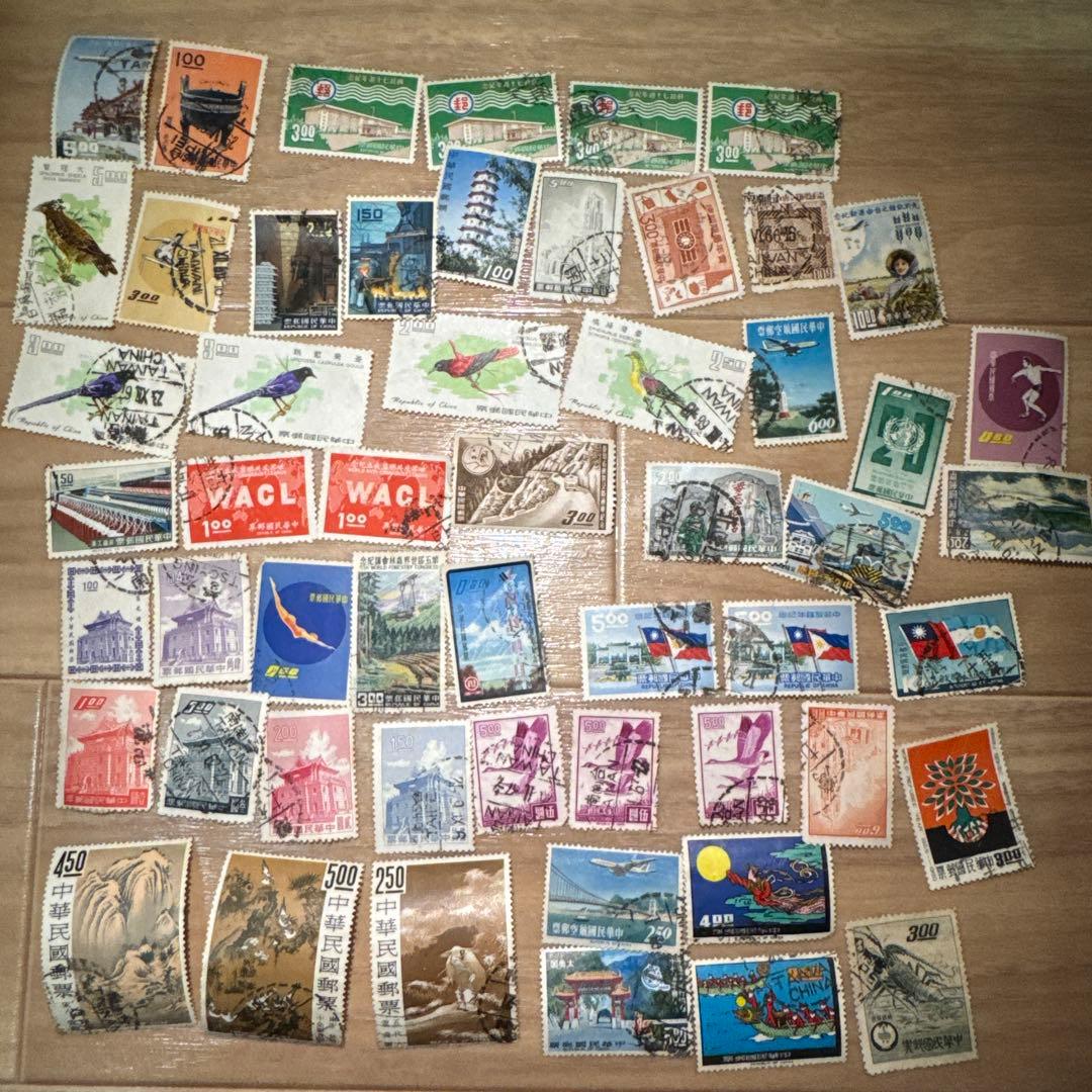 中華民国 使用済切手 約50枚 ☆使用済切手セット①中華民国 台湾②USA③日本など - メルカリ