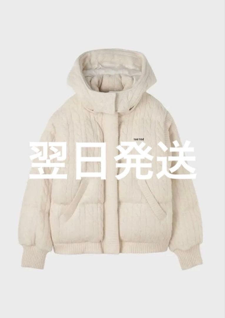 thetoe Shard Knit Down the toe ホワイト