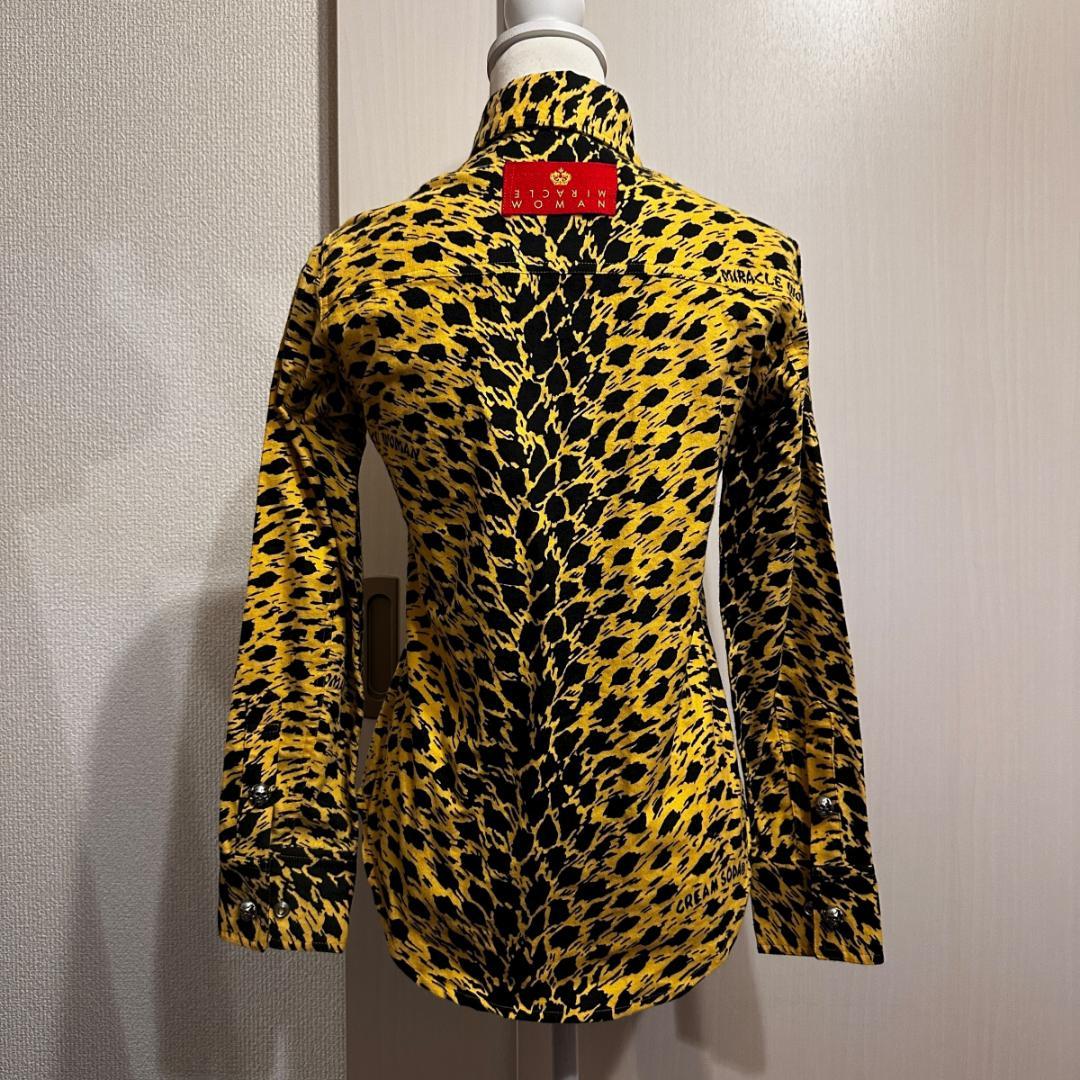 MIRACLE WOMAN　ヒョウ柄骸骨ボタン　サイズ表記なし　HR1157