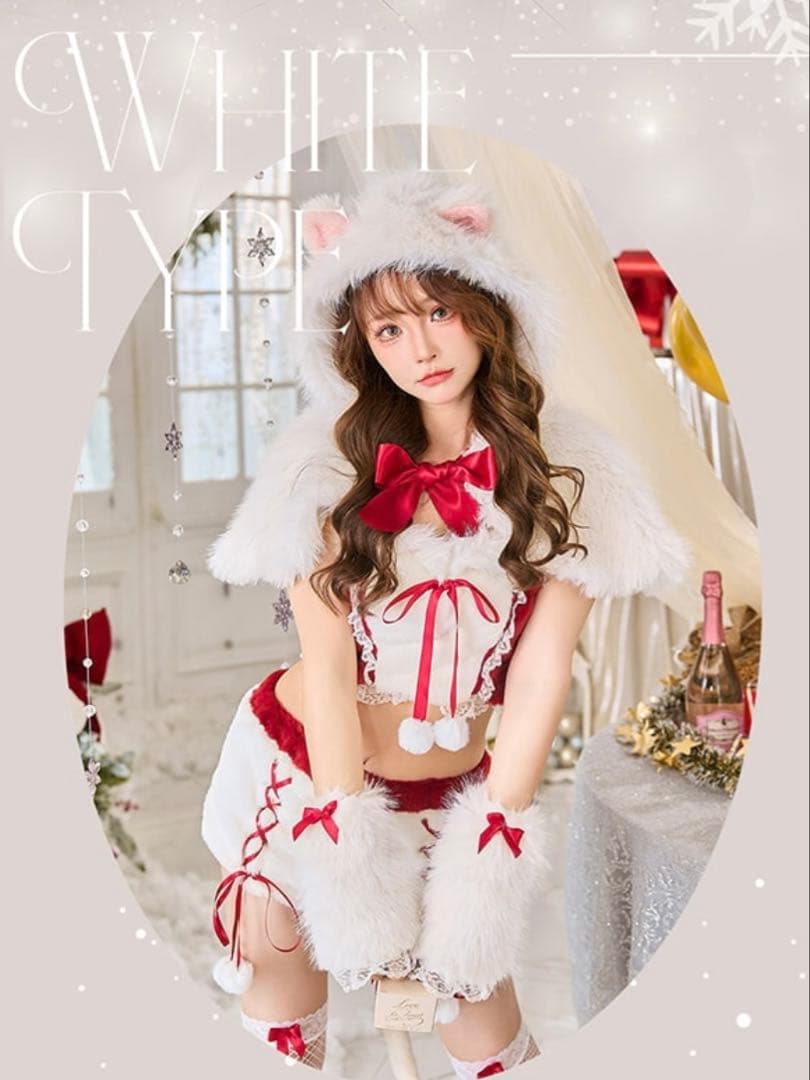 maly moon ふわふわメレンゲリボンキャットサンタ 7点セット