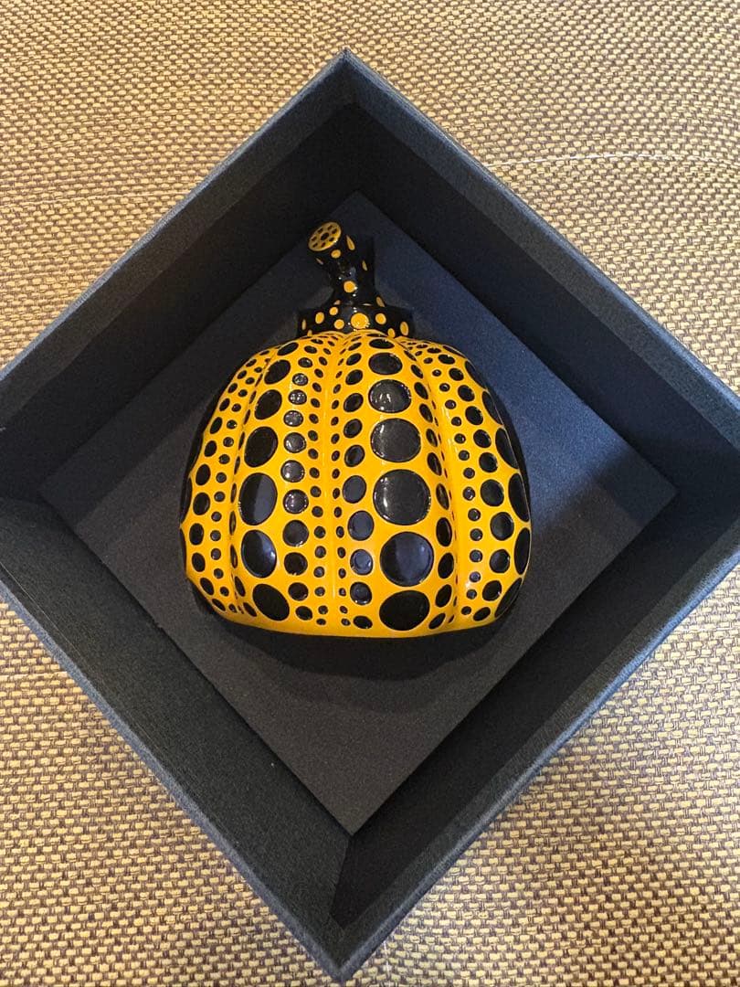草間彌生南瓜オブジェ　黄_Yayoi Kusama YELLOW PUMPKIN